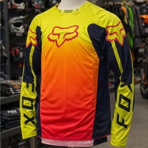 Fox Vibrant Gradient Jersey - Pink, Yellow, Orange, and black.